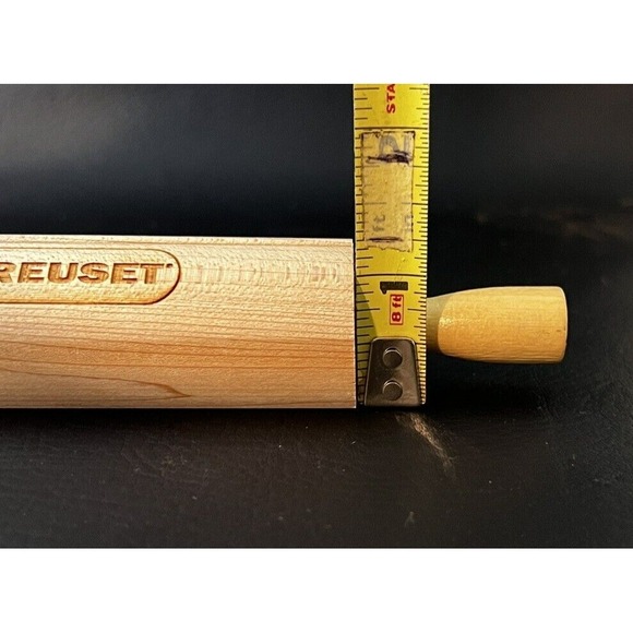 Le Creuset Mini Wooden Recipe Holder Rolling Pin Stand 8" Collectible - Picture 5 of 8